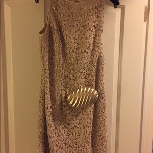 NewYears Eve Gold party dress w/ bag and shoes !